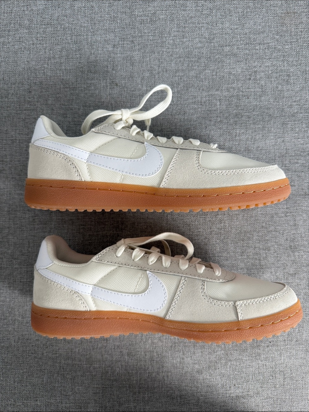 Nike Field General Low Sail White Gum Sneakers - Size 7Y
